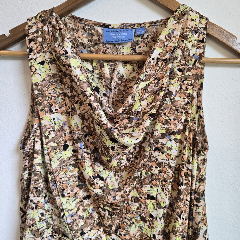 EUC Simply Vera, Vera Wang Multicolor Sleeveless Top XS
